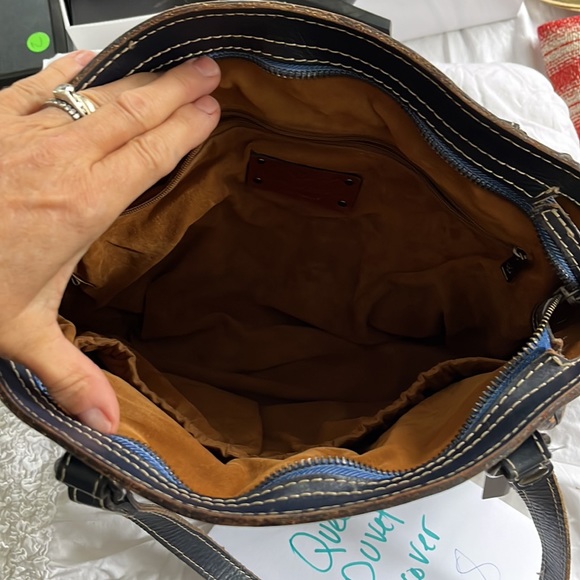 Patricia Nash purse /tote navy floral - Picture 3 of 6